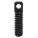 SPRING ANCHOR, #6-32 THREAD, 0.138 IN DIA, 37/64 IN OVERALL L, SWIVEL, STEEL, BLACK OXIDE