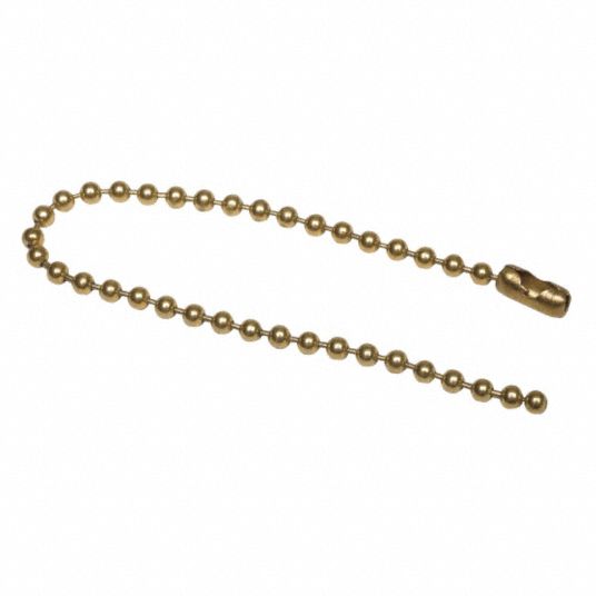 GRAINGER APPROVED Tag Fastener Type Ball Chain, Tag Fastener Form Ready