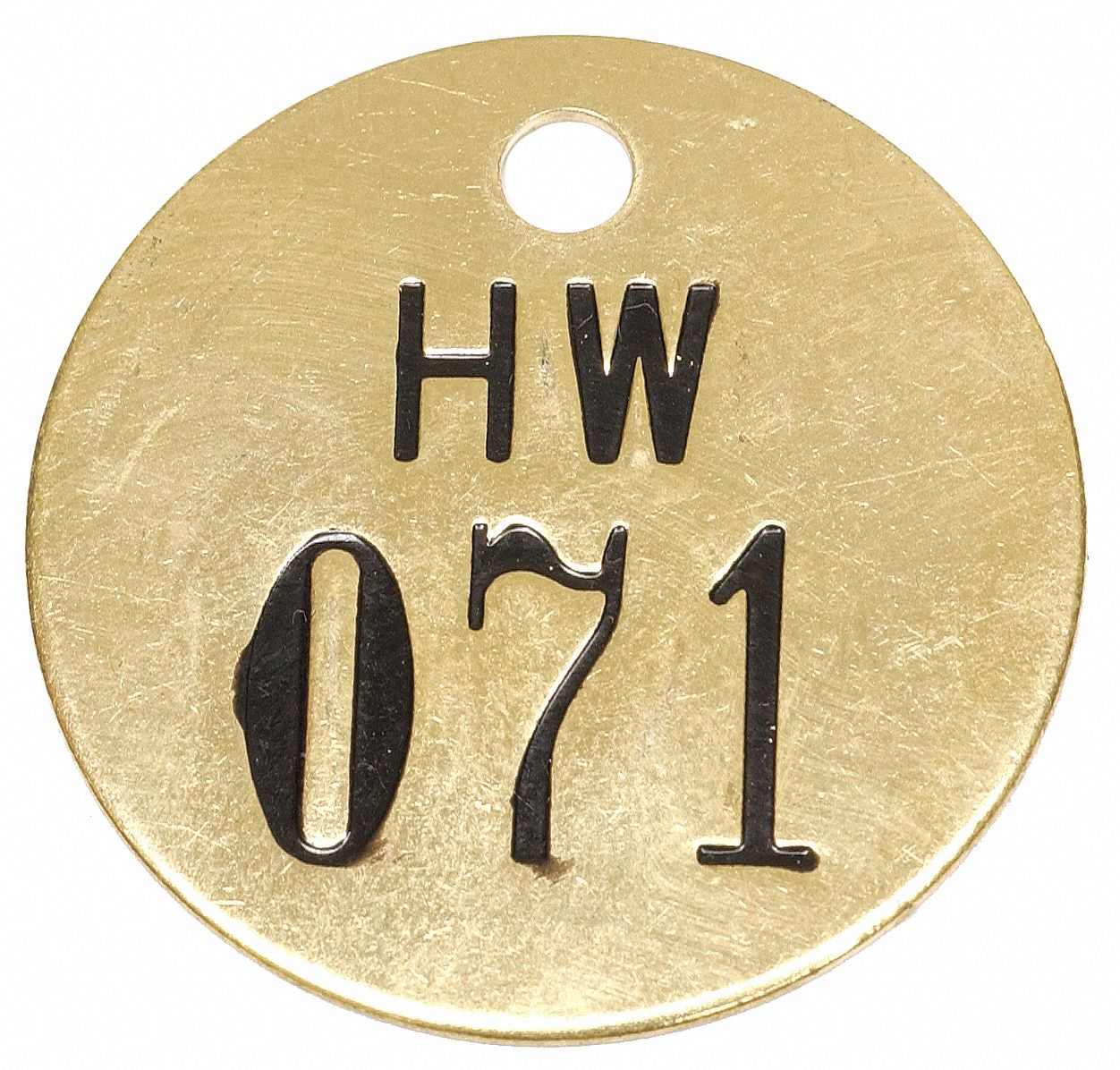 GRAINGER APPROVED Numbered Tag, Black, Gold, PK 25 2YB402YB40 Grainger