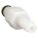 INLINE INSERT: ACETAL, ¼ IN, BARBED X INSERT, SHUT-OFF, 1 11/16 IN L, WHITE, PMC12