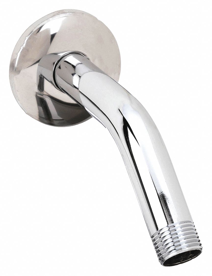 Shower Arm: Compatible Product Type Wall-Mounted Showerheads, Brass, Chrome Finish