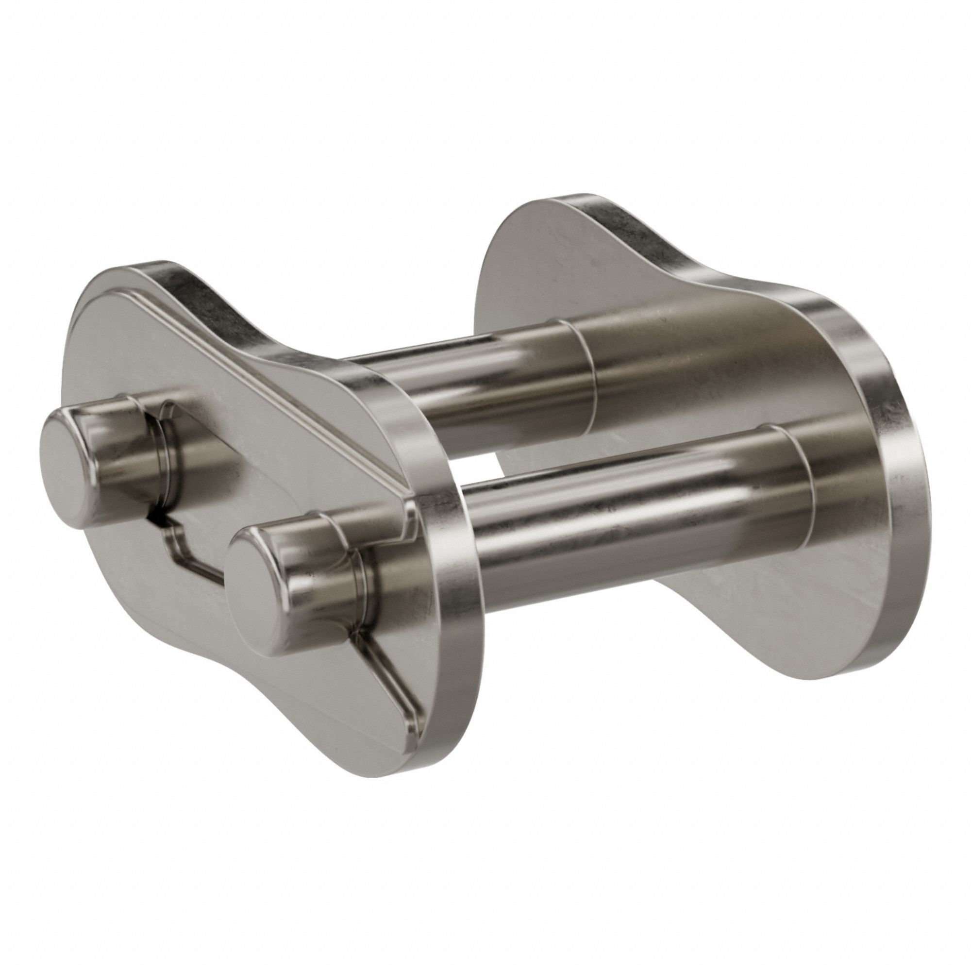 Connecting Link: For Nickel-Plated Steel Roller Chains, 40, Single Strand, 1/2 in Pitch, 5 PK