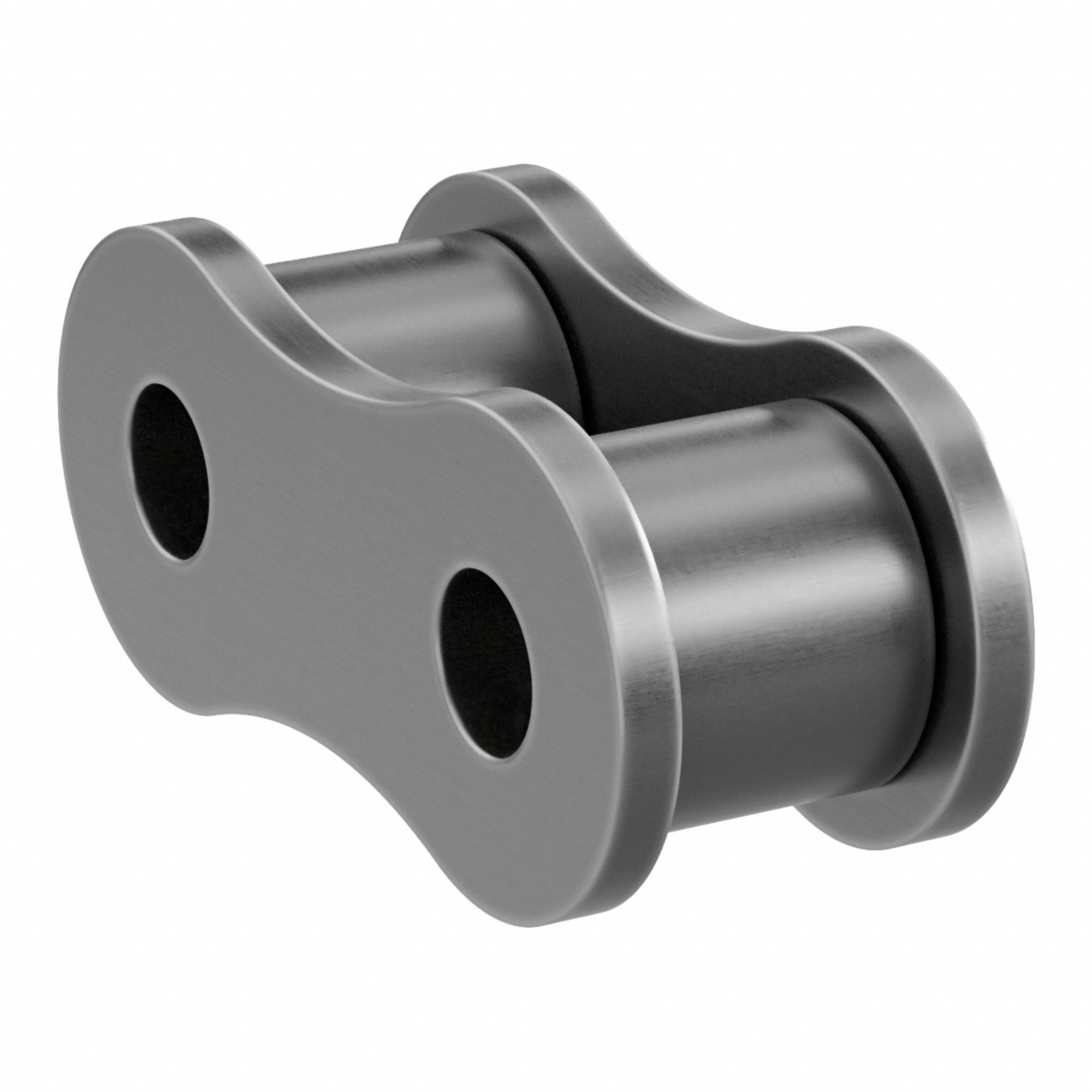 Roller Link: For Std Roller Chains, 41, Single Strand, 1/2 in Pitch, Steel, 5 PK