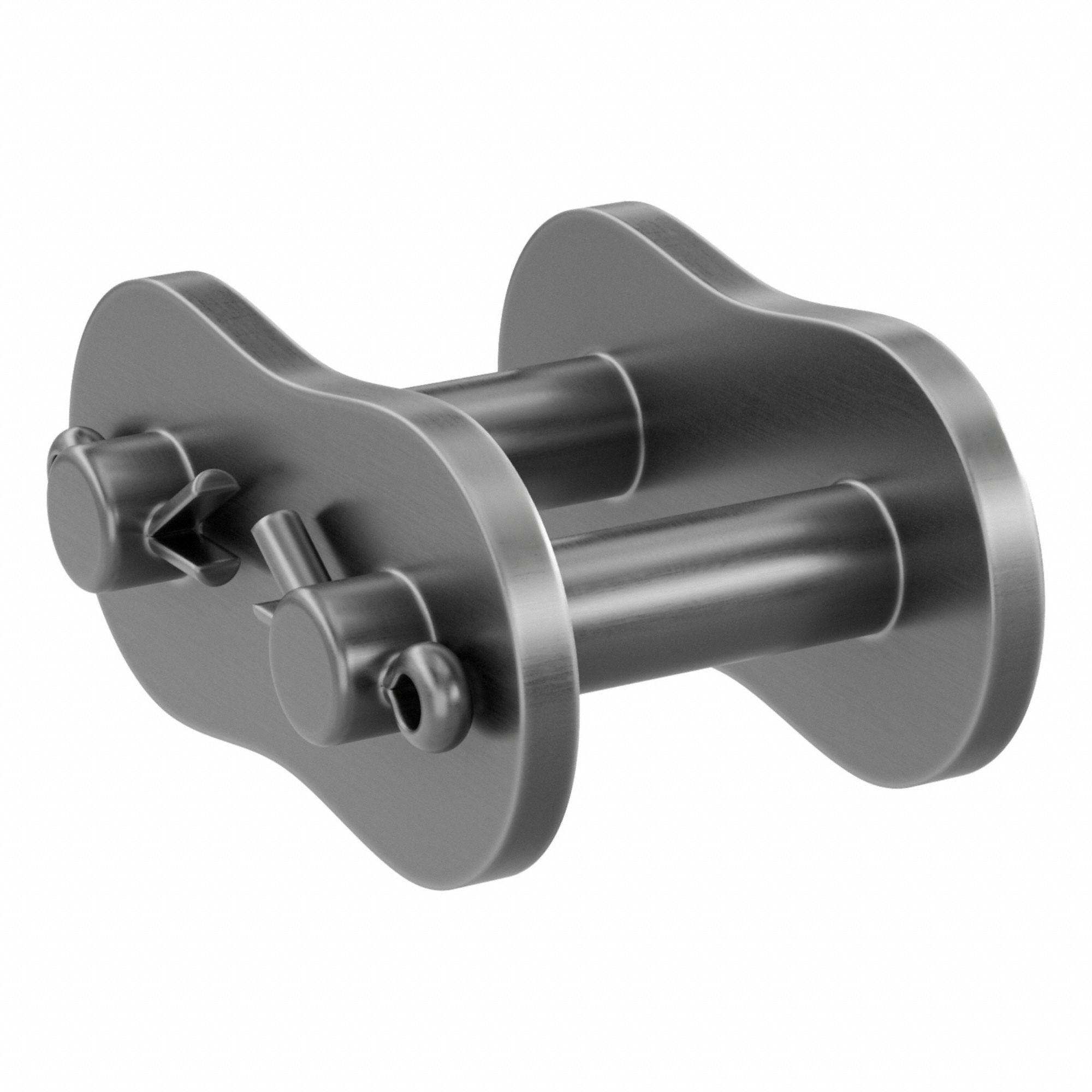 Connecting Link: For Std Roller Chains, 80, Single Strand, 1 in Pitch, 5/8 in Roller Dia