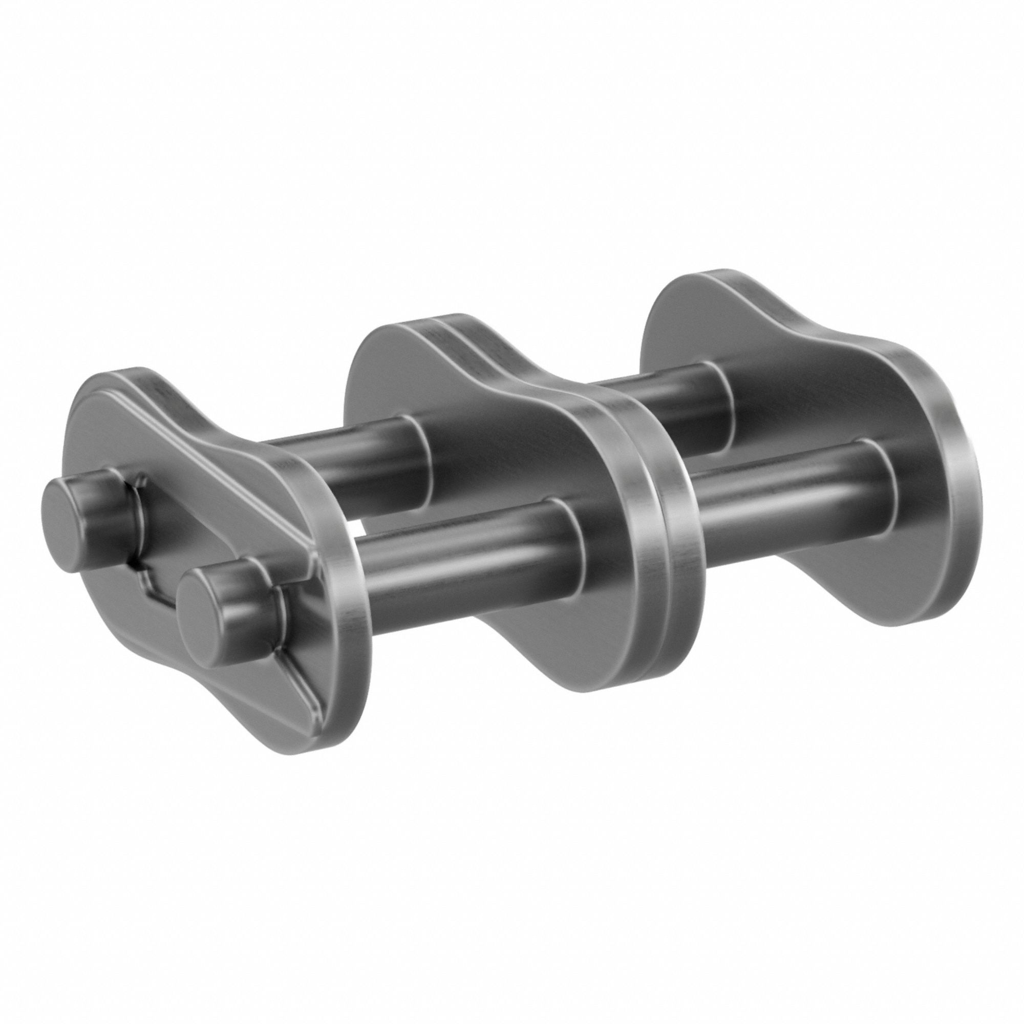 Connecting Link: For Std Roller Chains, 50, Double Strand, 5/8 in Pitch, Steel, 5 PK