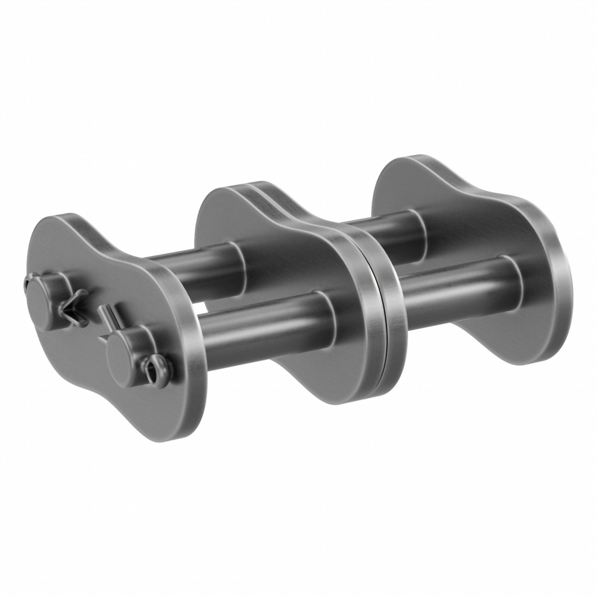 Connecting Link: For Std Roller Chains, 80, Double Strand, 1 in Pitch, 5/8 in Roller Dia