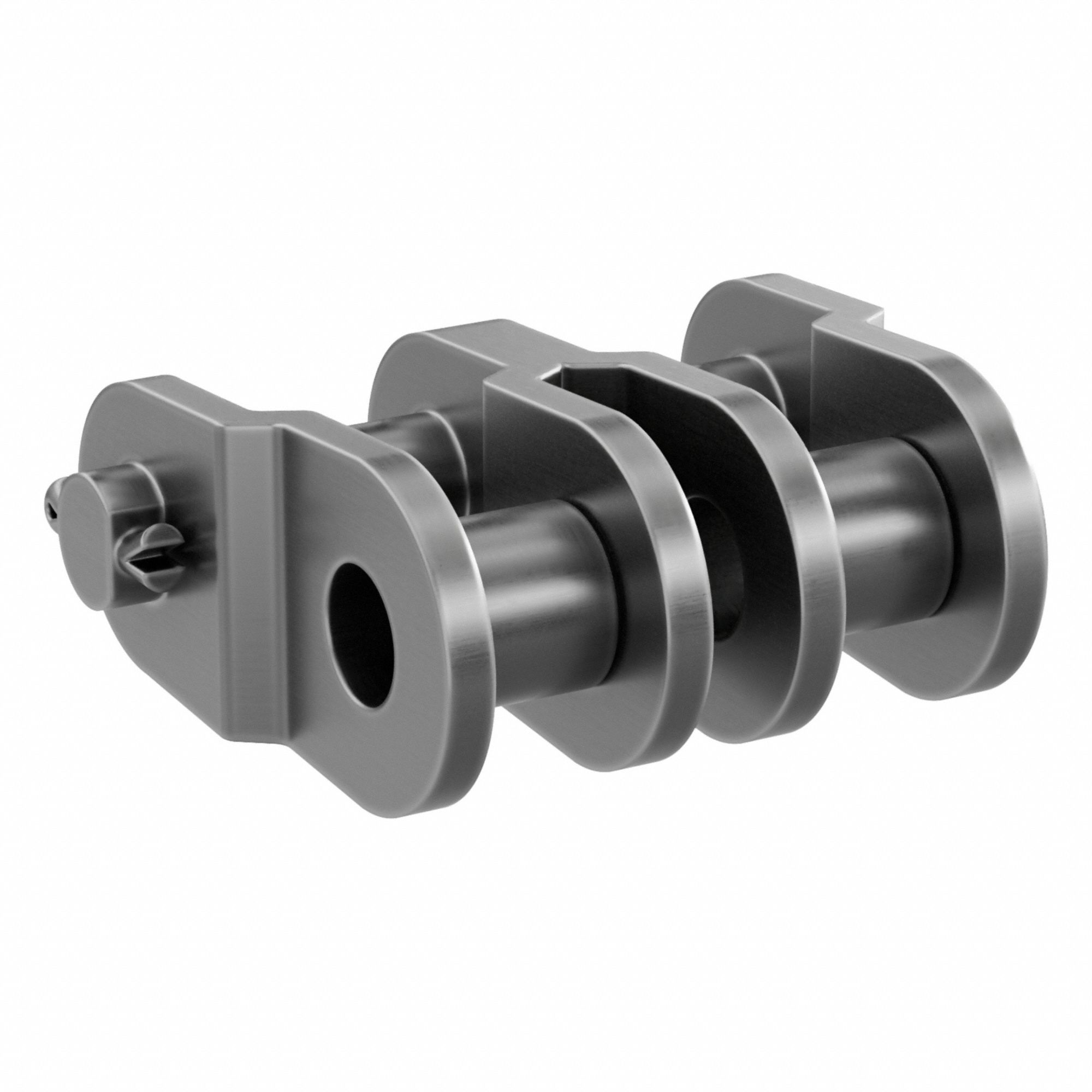 Offset Link: For Std Roller Chains, 35, Double Strand, 3/8 in Pitch, 3/16 in Roller Dia, 5 PK