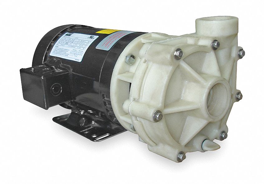 DAYTON Polypropylene 3 hp HP Centrifugal Pump, 3 Phase, 230/460 Voltage