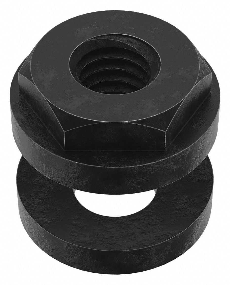 Spherical Flange Nut and Washer Assembly, 3/8"16 Thread, Spherical