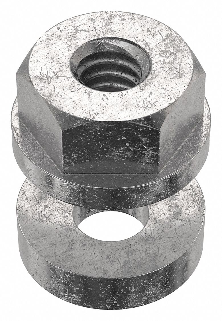 Spherical Flange Nut and Washer Assembly, 1/4"20 Thread, Spherical