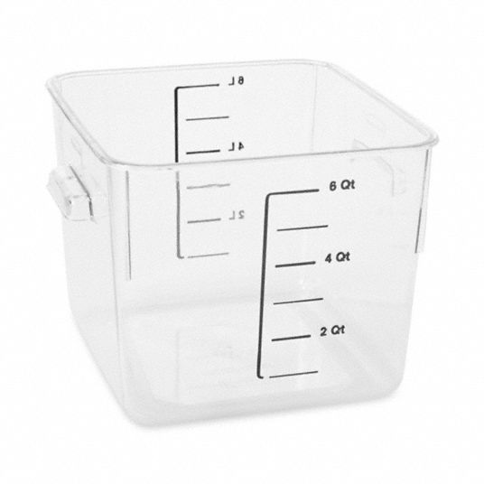 Rubbermaid Storage Tote Clear 6qt