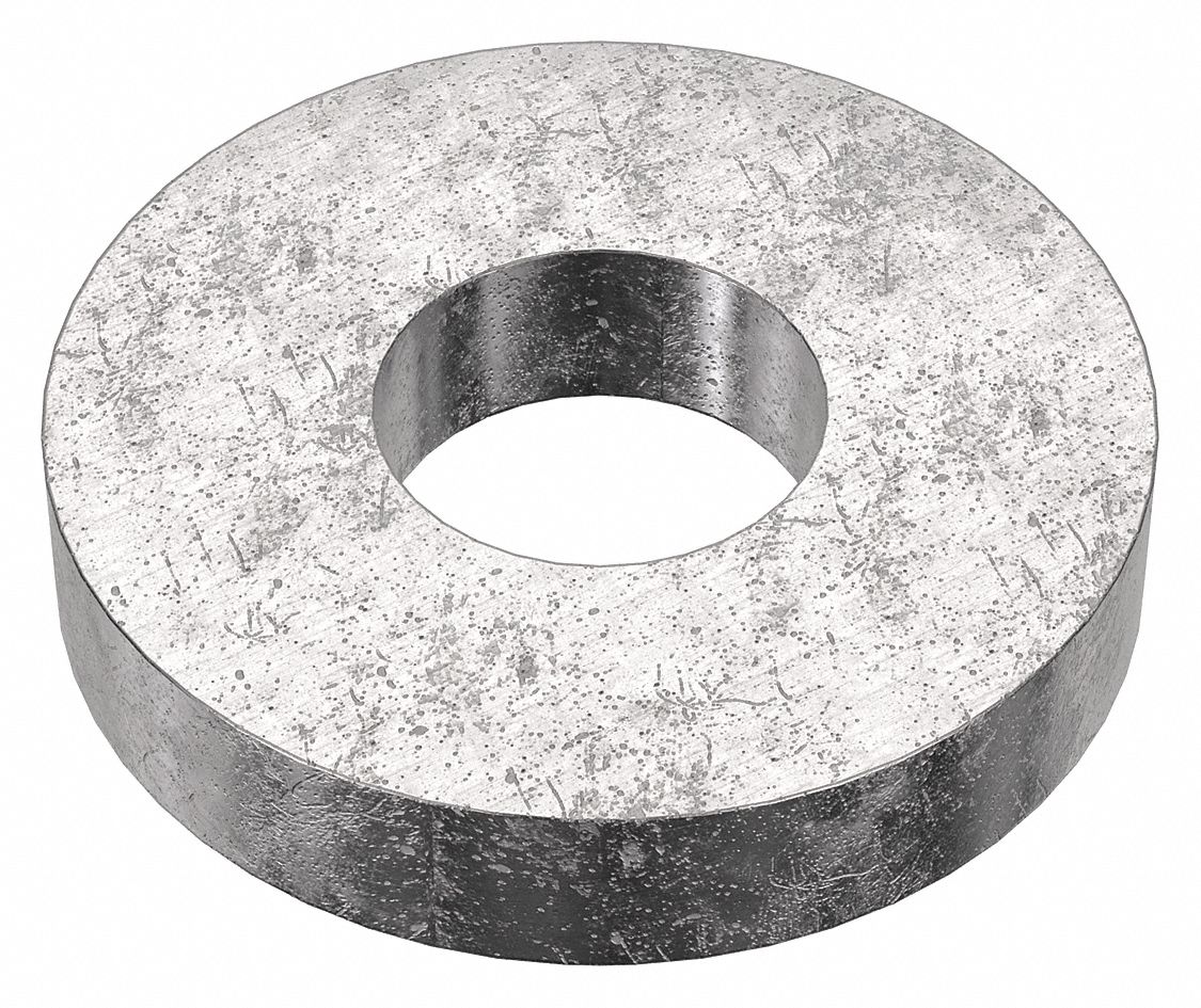 Flat Washer: 303, Stainless Steel, #10 Screw Sz, 0.203 in In Dia, 1/2 in Out Dia, 3/32 in Max Thick