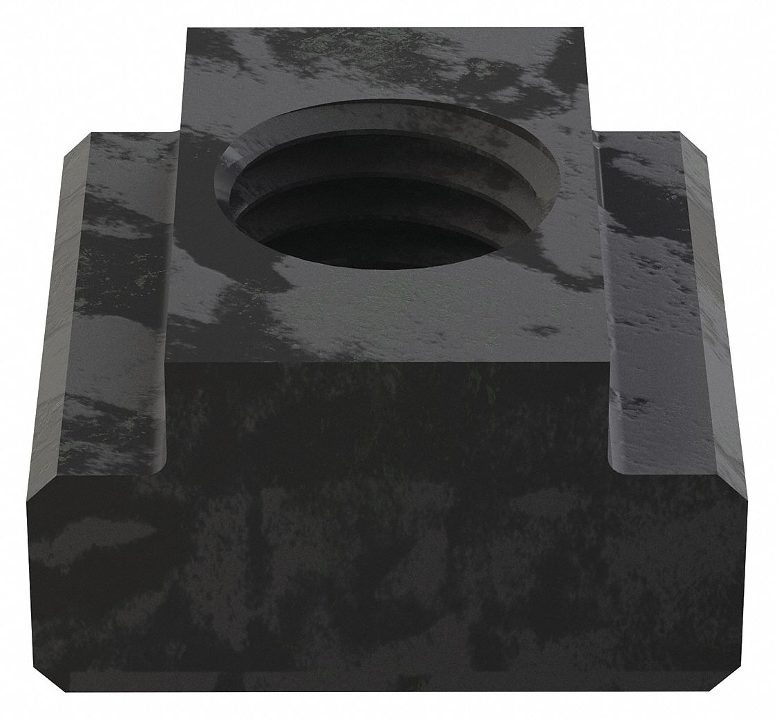 T-SLOT NUT, 1018, BLACK OXIDE, 5/16"-18 THREAD