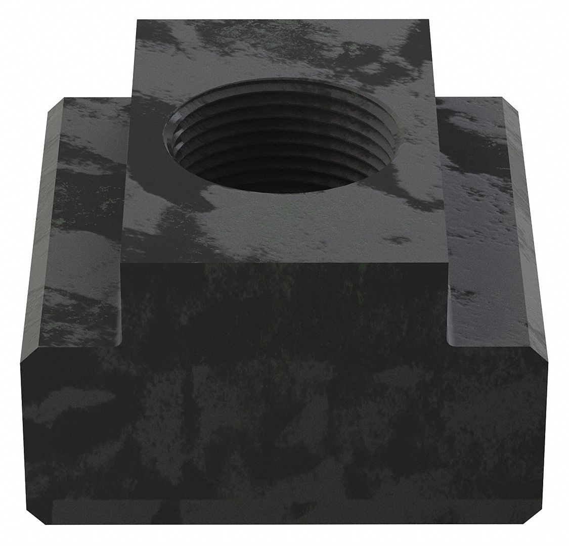 T-SLOT NUT, 1018, BLACK OXIDE, 3/4"-10 THREAD