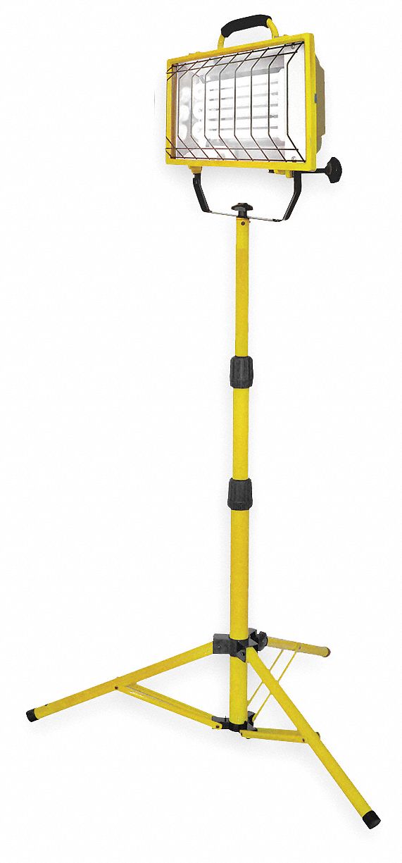 LUMAPRO Temporary Job Site Light, Floor Stand, Corded (AC), Lumens 4300, Number of Lamp Heads 1