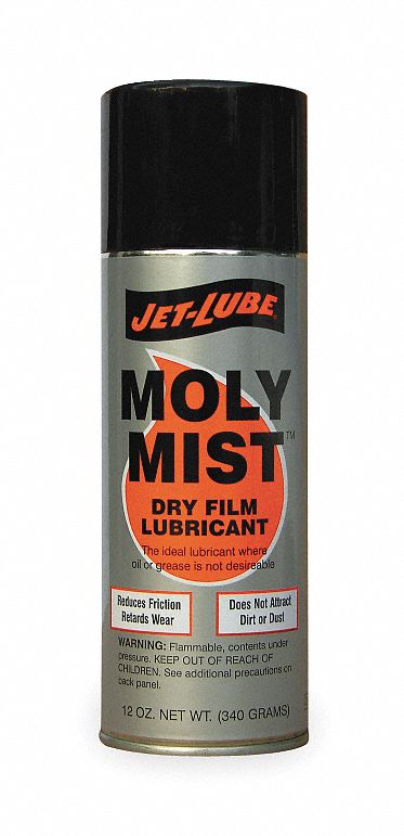 JETLUBE Dry Film Lubricant, 300°F to 750 Degrees F, Molybdenum, 12 oz