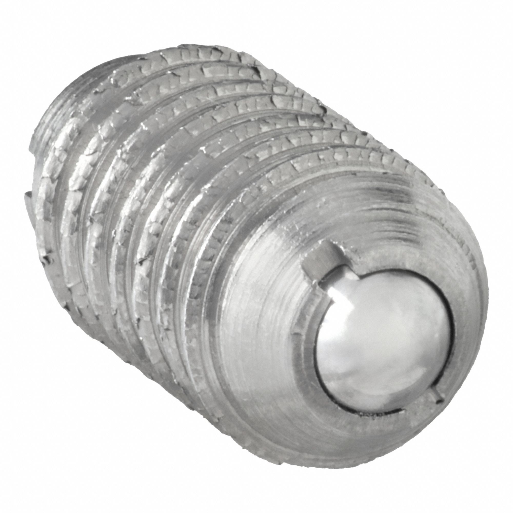 Ball Plunger: Slotted, Steel Body w/ SS Ball, #4-48 Thread, W/ Thread-Locker, 5 PK