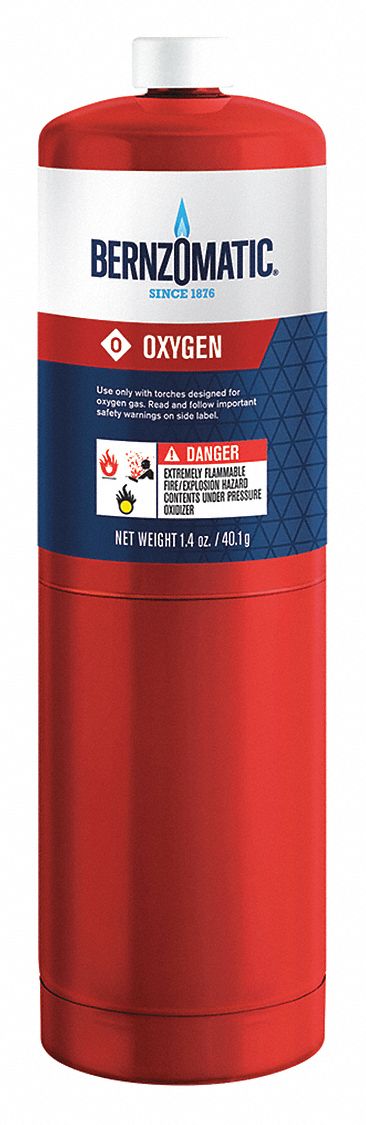 BERNZOMATIC 1.4oz Filled Oxygen Cylinder