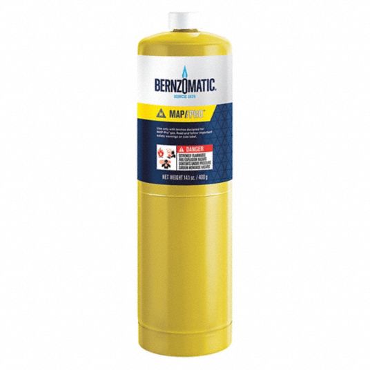 BERNZOMATIC Fuel Cylinder, MAPP/PRO, 14 oz 2YMW6333668 Grainger