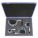 MECHANICAL OUTSIDE MICROMETER SET, 0 TO 4 IN RANGE, +/-01 IN ACCURACY, 4 MICROMETERS