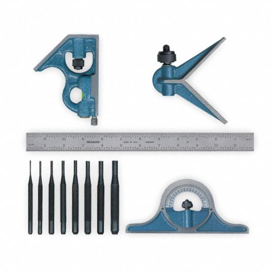 Precision Measuring Tool Kit, Number of Pieces 12 Grainger