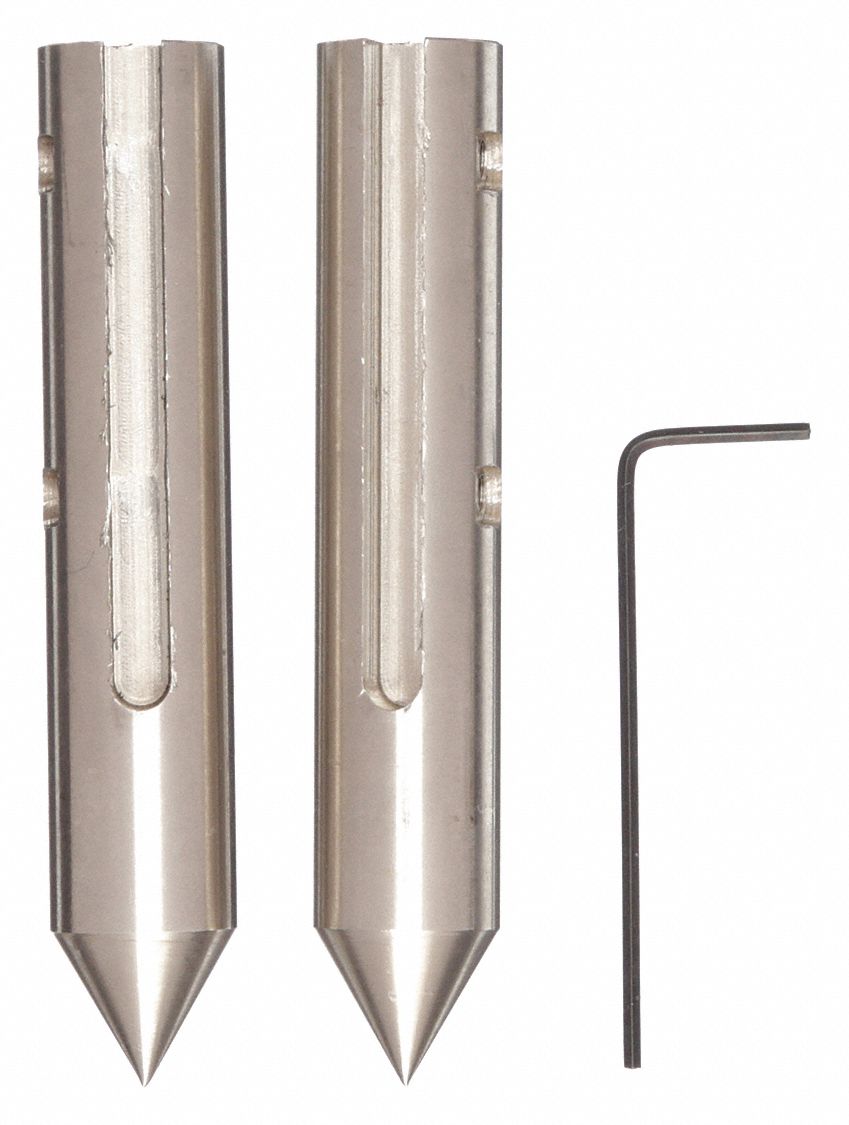 Item Center Gage Attachment, For Use With 12 in Dial and Vernier Calipers Grainger