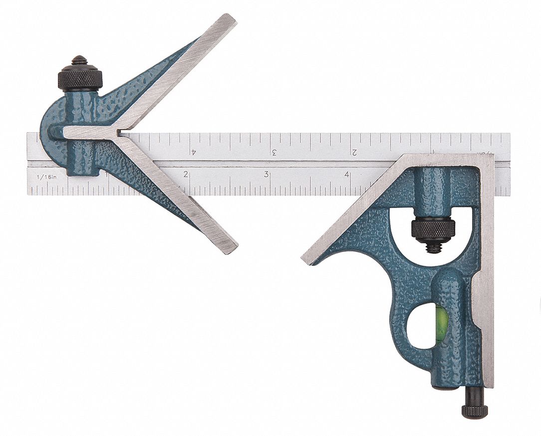 STARRETT Escuadra de Combinación , Hierro , 12 L , 2PZ - Juegos