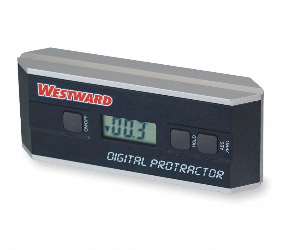 Westward Transportador Electrónico Digital Cabeza Rectangular Rango 0° A 360° 90 X 4 3391