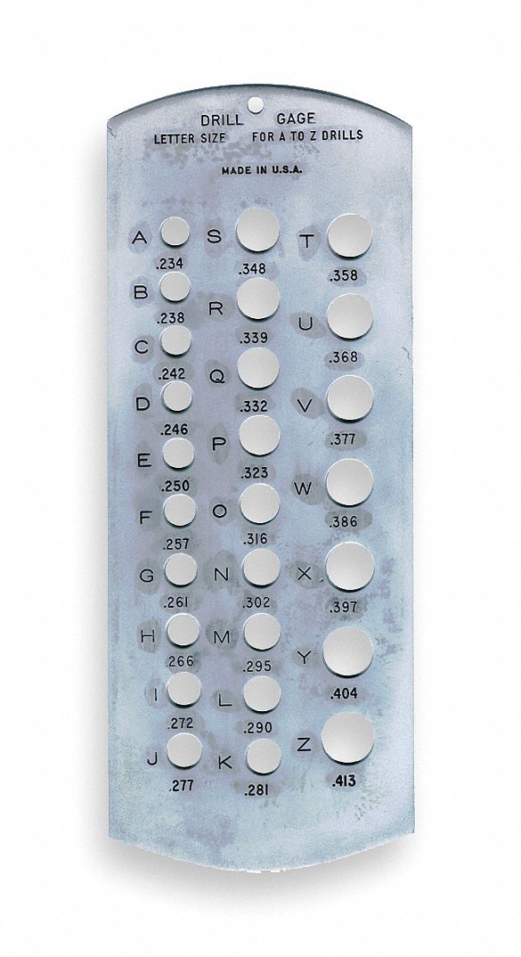 WESTWARD Drill Gage, Letter - 2YNJ5|2YNJ5 - Grainger