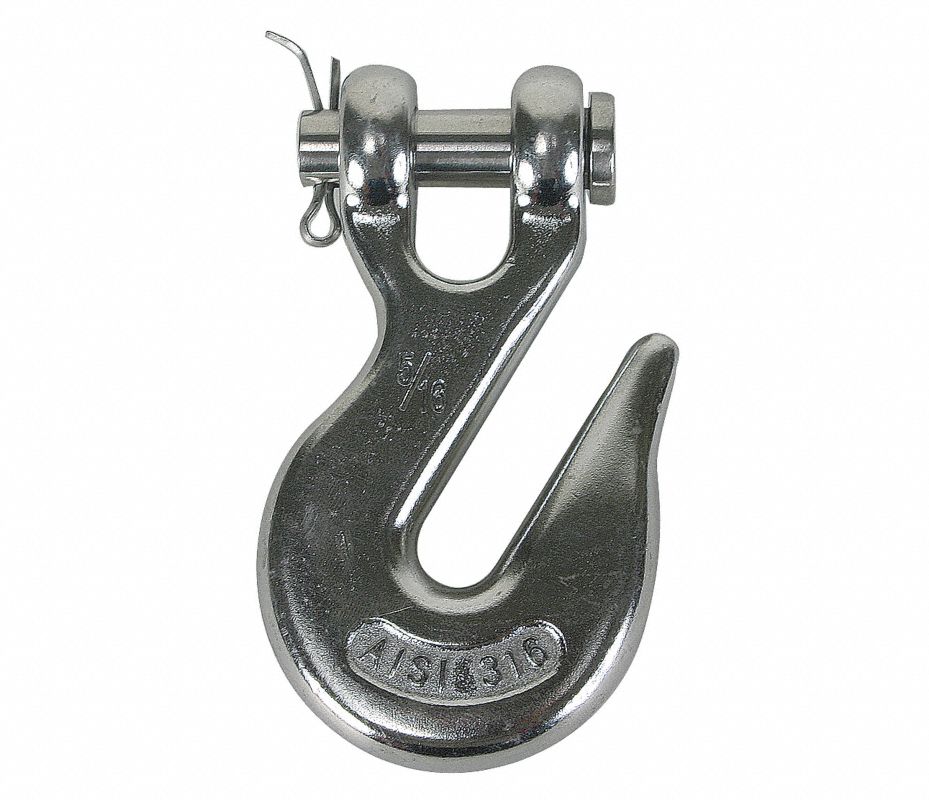 DAYTON Gancho Tipo Agarre, Acero Inoxidable 316, Grado 50, Tamaño ...