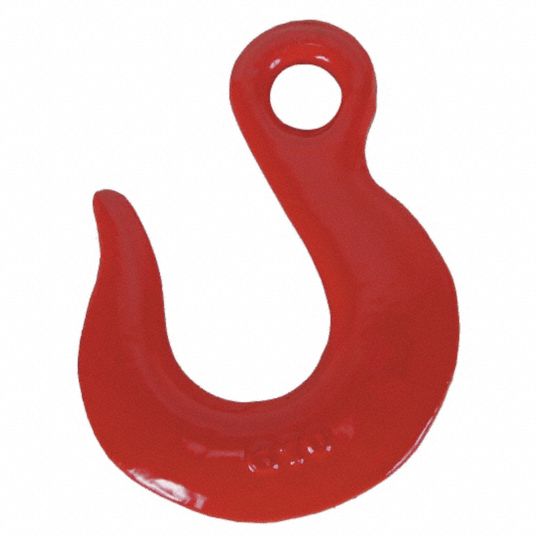 DAYTON Slip Hook, Alloy Steel, 70 Grade, Eye, 7/16 in Trade Size, 8,750