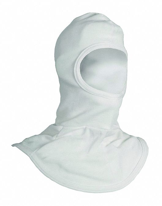 FLAME RESISTANT BALACLAVA/HOOD, NOMEX/LENZING, WHITE, UNIVERSAL