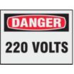 Danger: 220 Volts Signs