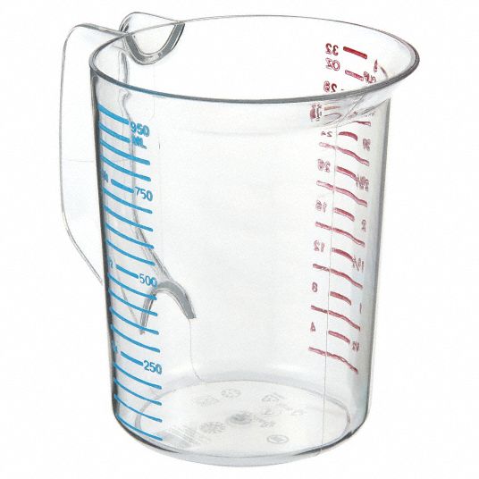 Rubbermaid Commercial Products Plastic Liquid Measuring Cups