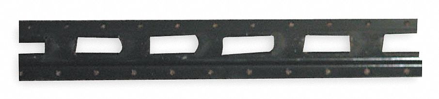 E-TRACK, 1/2 IN D X 3 1/2 IN W X 48 IN L, STEEL, 2,000 LB LOAD LIMIT, ZINC-PLATED FINISH, E-SLOT MOUNT
