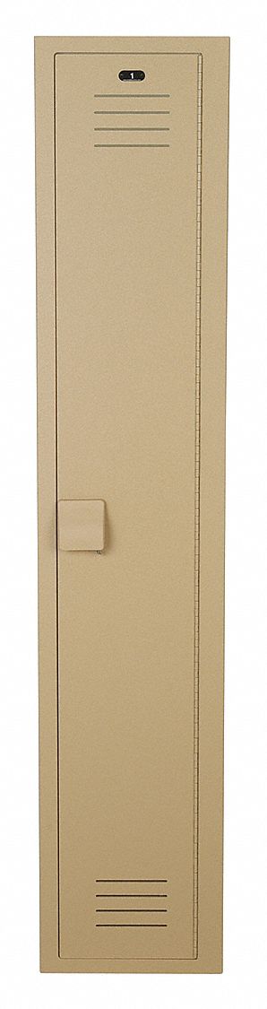 BRADLEY, 12 in x 12 in x 72 in, Louvered, Wardrobe Locker