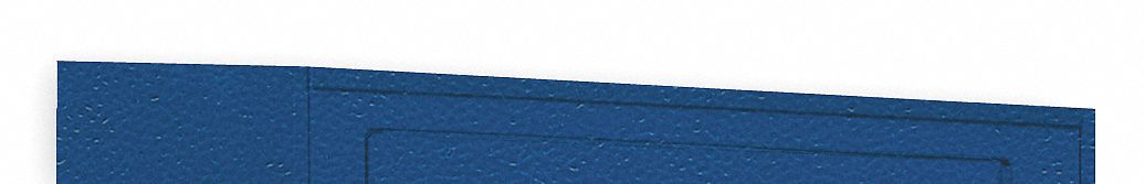 Sloping-Top Kit: 36 in x 12 in x 1 3/8 in, High Density Polyethylene, Matte, Deep Blue