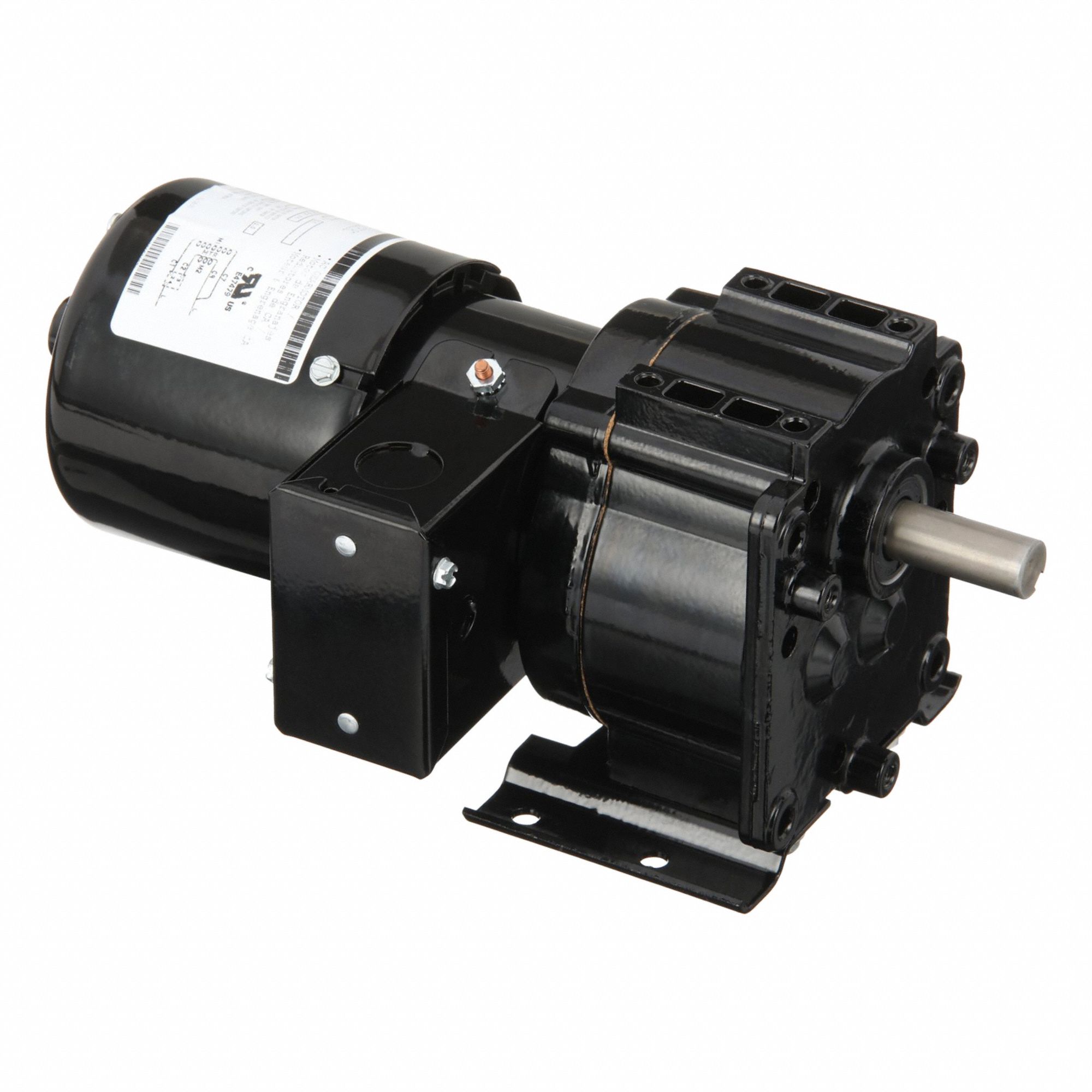 AC Gearmotor: Parallel, Single Output Shaft, Split-Phase, TEFC, 68 RPM, 55 in-lb Max Torque