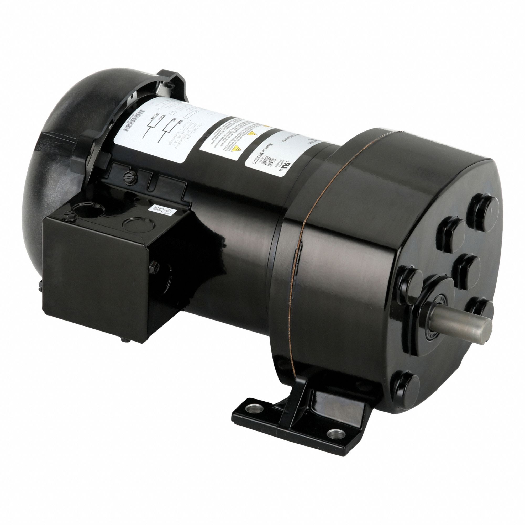 AC Gearmotor: Parallel, Single Output Shaft, Split-Phase, TEFC, 287 RPM, 70 in-lb Max Torque