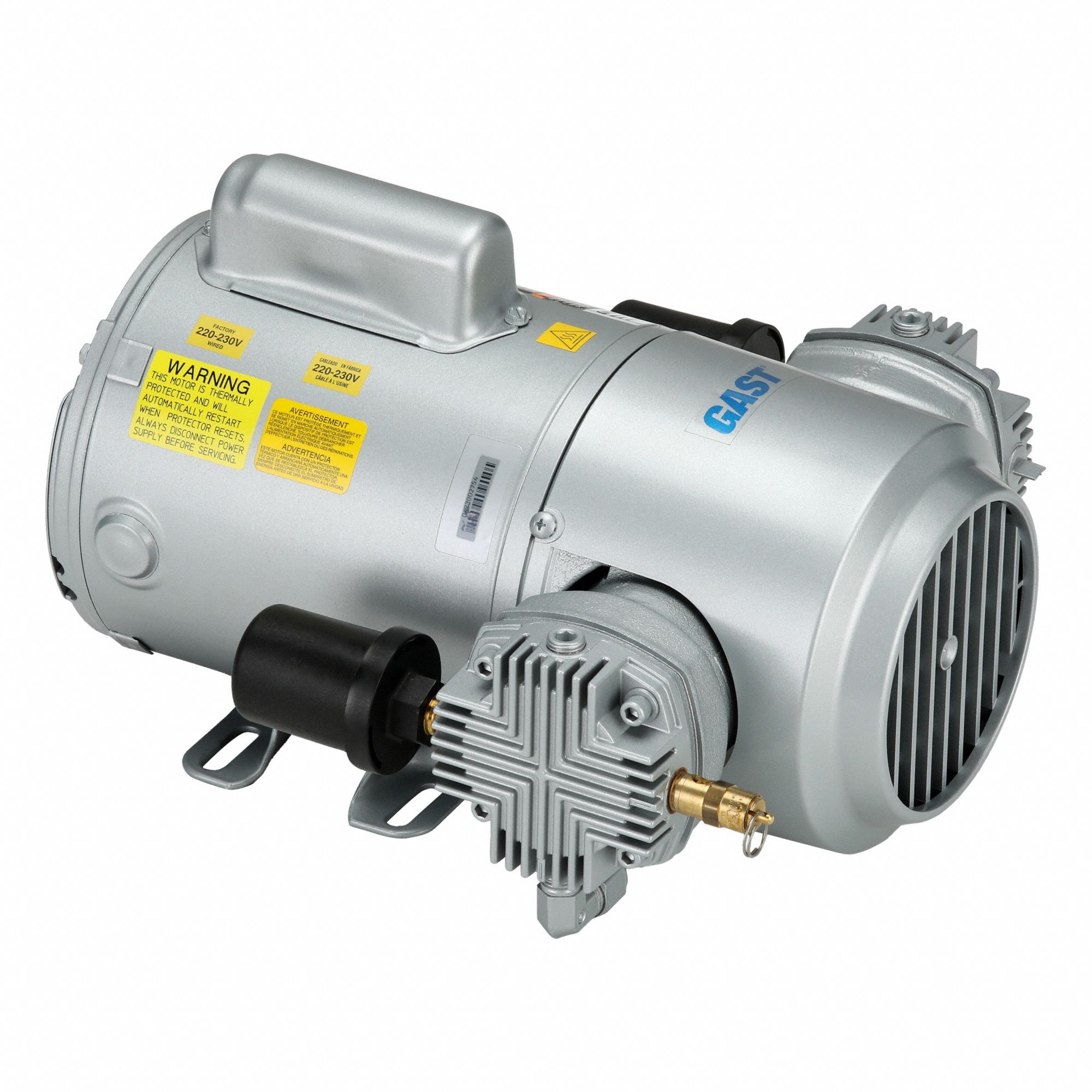 GAST, 0.5 hp, 1 Phase, Piston Air Compressor - 2Z869|4HCC-40-M450X
