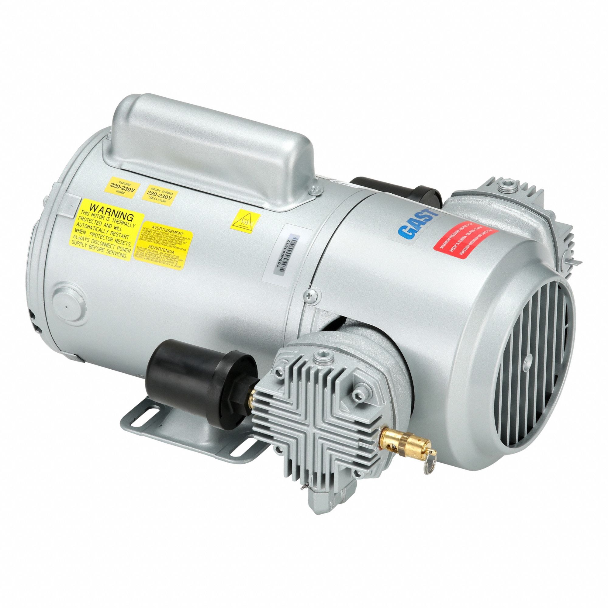 GAST, 0.75 hp, 1 Phase, Piston Air Compressor - 2Z870|5HCD-43