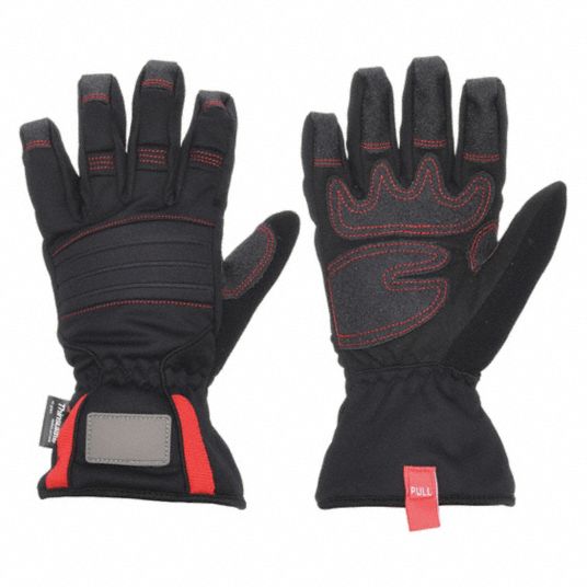 CONDOR, PVC, Black, Mechanics Gloves 2ZA262ZA26 Grainger