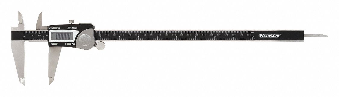 4-WAY DIGITAL CALIPER, 0 IN TO 12 IN/0 TO 30MM RANGE, IP40, +/-01 IN/+/-0.02MM ACCURACY