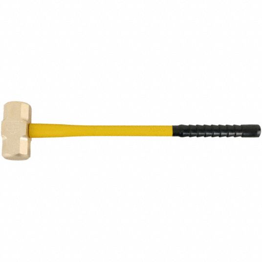 Milepæl sikkerhedsstillelse sarkom Aluminum Bronze, Fiberglass Handle, Non-Sparking Sledge Hammer -  2ZB26|H-74FG - Grainger