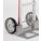 WHEEL, 8 IN OVERALL H, RUBBER, 8 IN OVERALL W, DIE-CAST HUB AND SEMI-PRECISION BEARINGS