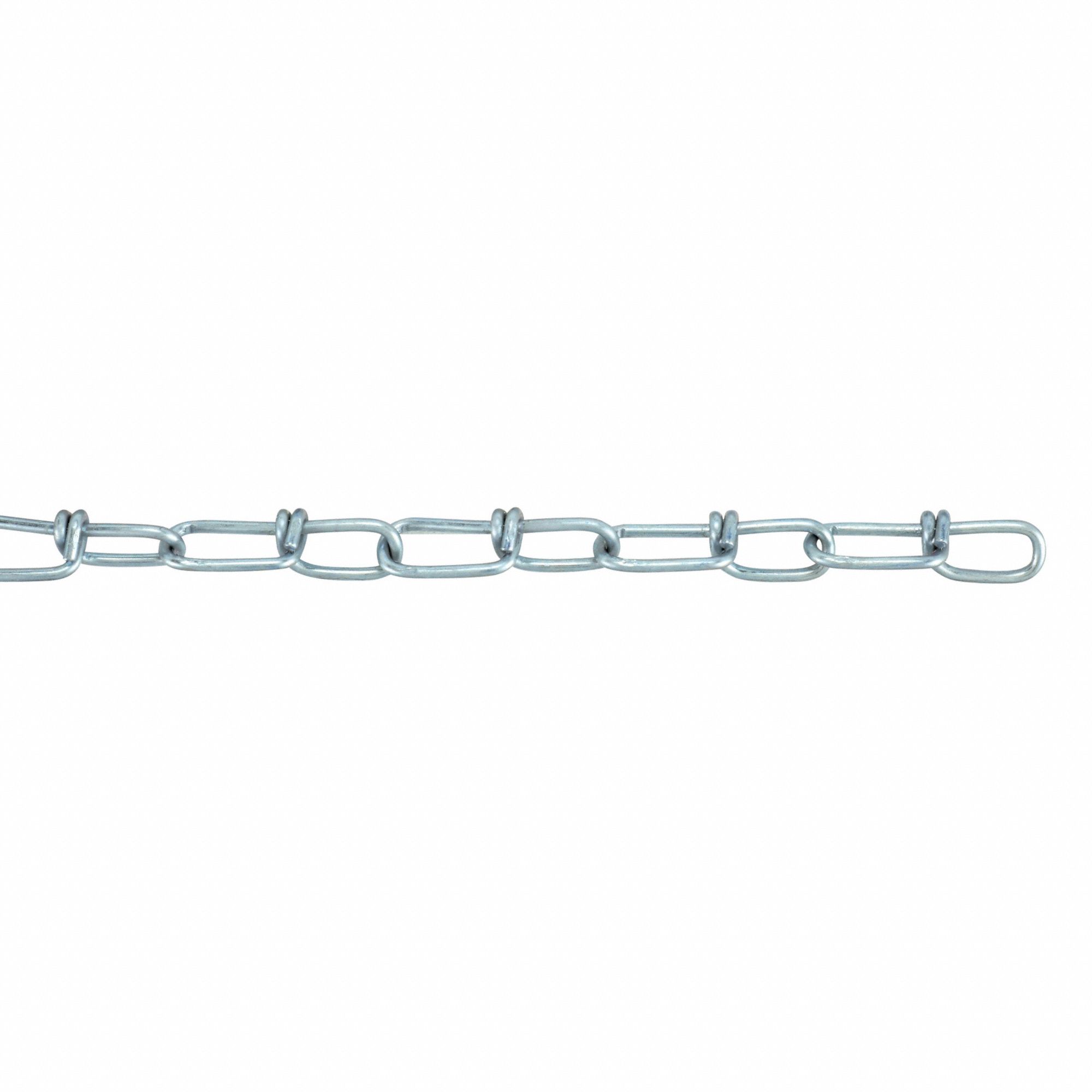 Steel, 115 Lb Working Load Limit, Double Loop Chain - 2zdh5