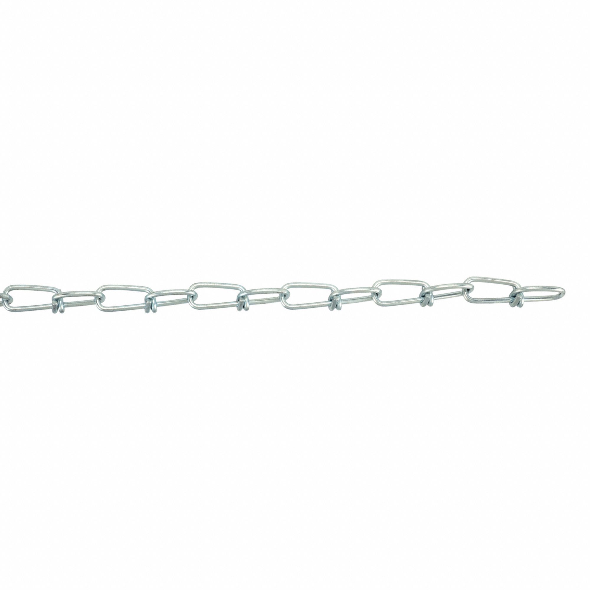 Steel, 155 lb Working Load Limit, Double Loop Chain - 2ZDH6|2ZDH6 ...