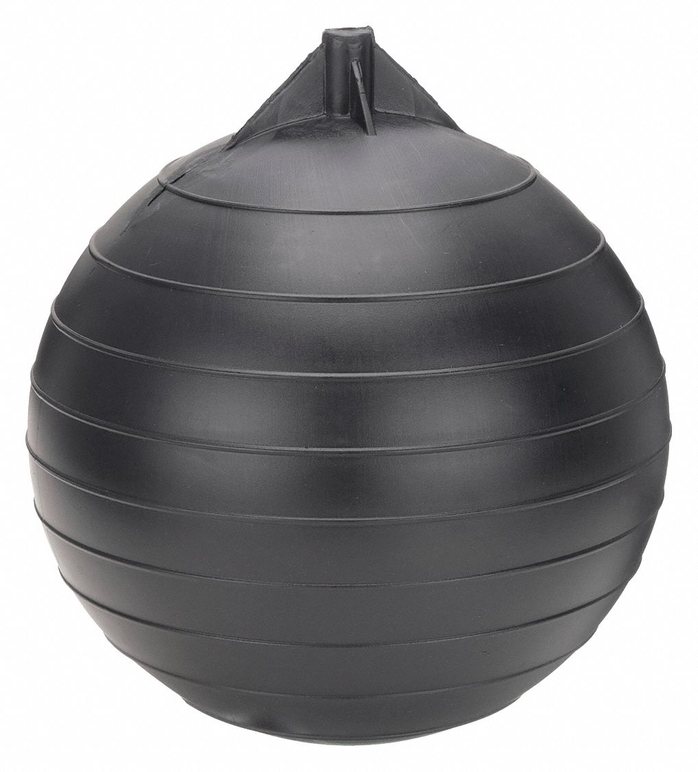 WATTS Float Ball Plastic, Internal Connection, 8 in Float Dia., 1/4