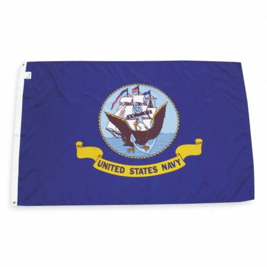 NYLGLO, 3 ft Ht, 5 ft Wd, Armed Forces Flag - 2ZE38|439030 - Grainger