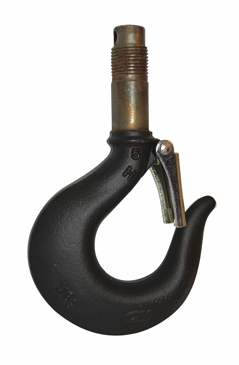 Top Hook Assembly: Electric Chain Hoists, 1, 000 lb_2, 000 lb Compatible Load Capacity, Lodestar